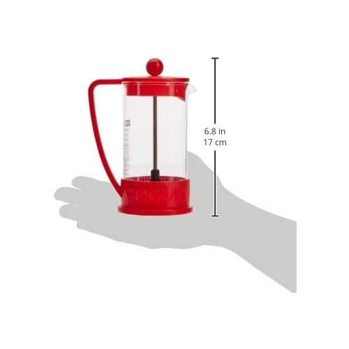  Bodum 10948-294BUS BRAZIL French Press 12 Ounce Red