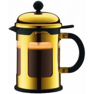 Bodum Chambord 4-Cup French Press Coffee Maker, Gold Chrome, 17-Oz.