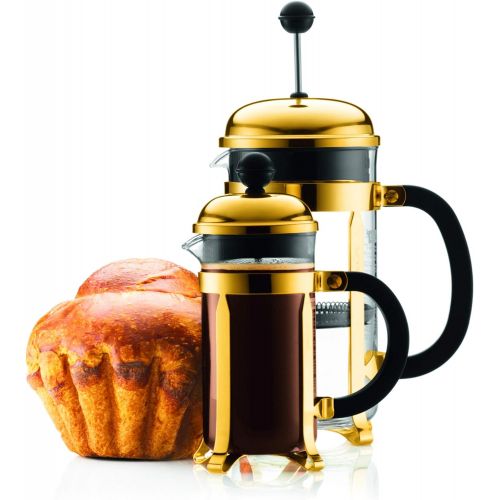  Bodum 1928-17 Chambord Coffee Maker, 34 Oz, Gold