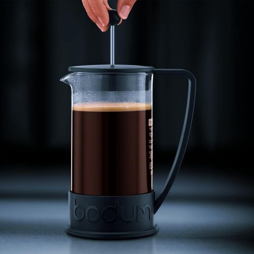  Bodum 10948-01BUS Brazil French Press Coffee and Tea Maker, 12 Ounce, Black