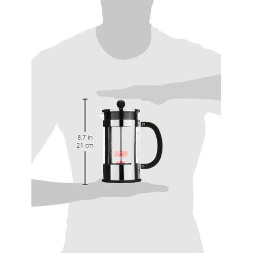  Bodum Kenya 8 Cup French Press Coffee Maker, Chrome, 1.0 l, 34 oz