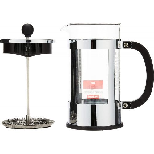  Bodum Kenya 8 Cup French Press Coffee Maker, Chrome, 1.0 l, 34 oz