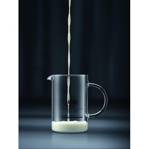  Bodum 1446-01US4 Latteo Manual Milk Frother, 8 Ounce, Black