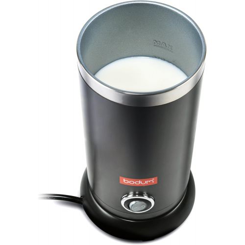  Bodum Bistro Electric Milk Frother, 10 Ounce, Black: Kitchen & Dining