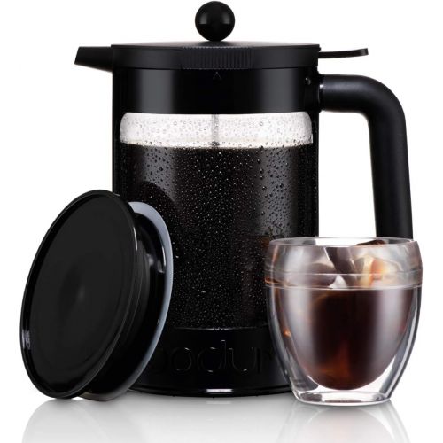  [아마존베스트]Bodum Bean Cold Brew Coffee Maker, Press, Plastic, 1.5 Liter, 51 Ounce, Black