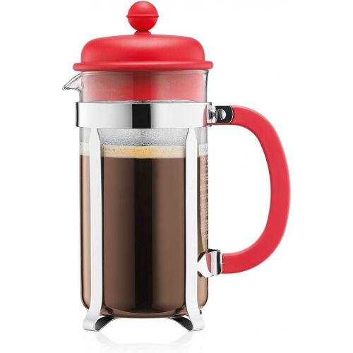  [아마존베스트]BODUM 1918-294 Caffettiera 8 Cup French Press Coffee Maker, Red, 1.0 l, 34 oz