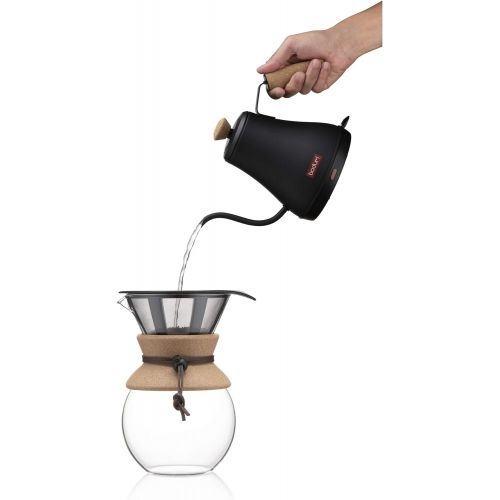  [아마존베스트]Bodum 11883-259US Melior Gooseneck Electric Water Kettle, 27 Ounces, Matte Black