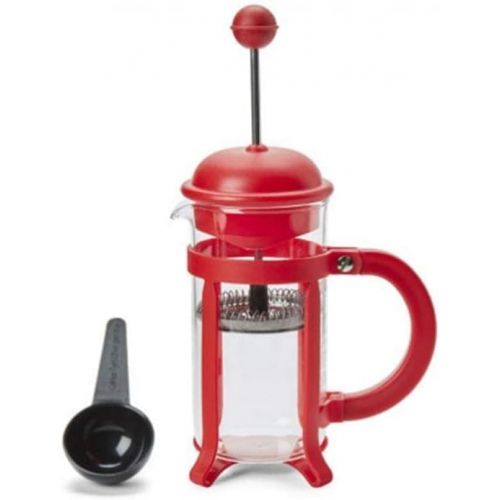  Bodum Java French Press Coffee Maker, 12 oz, Red