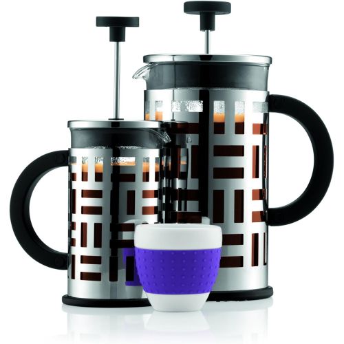  Bodum Eileen French Press Coffee Maker, 12-Ounce, Chrome