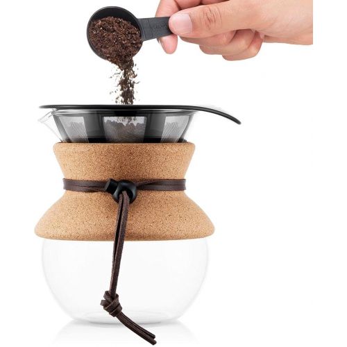  Bodum Pour Over Coffee Maker, 17 Ounce, .5 Liter, Cork Band