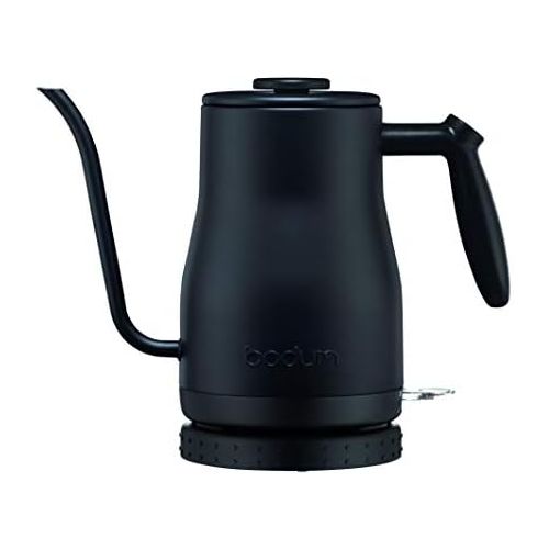  Bodum 11940-01US Bistro Gooseneck Electric Water Kettle, 34 Ounce, Black