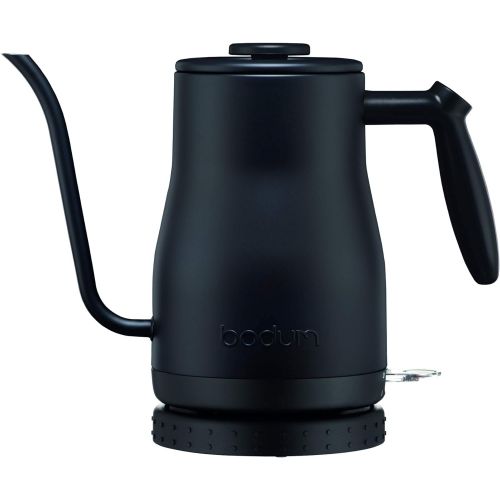  Bodum 11940-01US Bistro Gooseneck Electric Water Kettle, 34 Ounce, Black