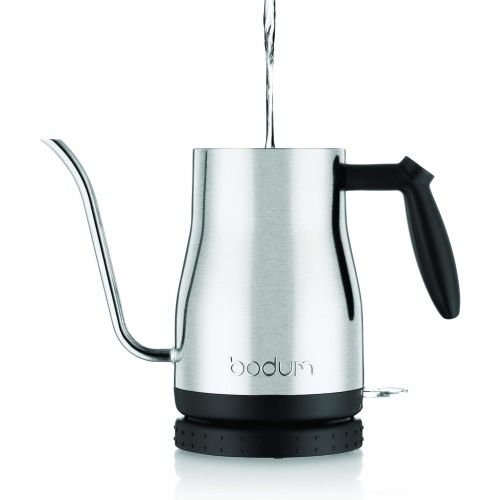  Bodum 11940-01US Bistro Gooseneck Electric Water Kettle, 34 Ounce, Black