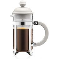 [아마존베스트]BODUM 0.35 Litre 12 oz 3-Cup Stainless Steel Frame Caffettiera Coffee Maker, White