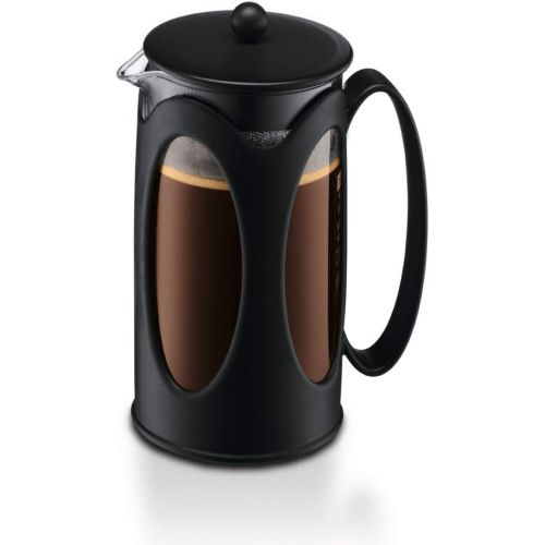  [아마존베스트]Bodum Kenya coffee maker with French press system, permanent stainless steel filter) black, 0,35L