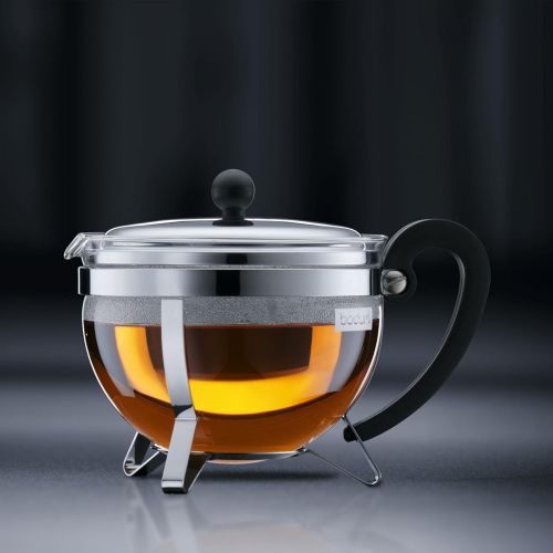  Bodum 1921-16-6 Chambord Tea Pot, 44 oz, Chrome