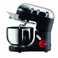 Bodum BODUM 11381-01US Bistro 700W 7-Speed Tilt-Head Stand Mixer with Pouring Shield, 5-Quart, 4.7-Litter, Stainless Steel Bowl, Beaters, Whisk, Dough Hook, Black