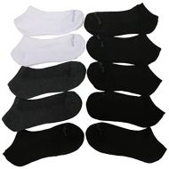 Body+Glove Bodyglove Mens Low Cut Socks Color WhiteBlackGrey, Size 10-13, (Pack of 10)