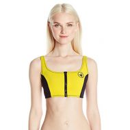 Body+Glove Body Glove Womens You Spin Me Zip Front Scoop Neck Bikini Top Swimsuit