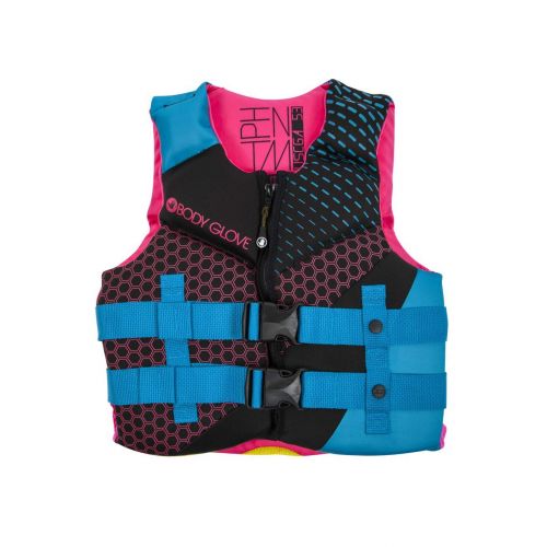  Body Glove 18224Y-AQUPNK Phantom PFD Life Vest  USCGA Approved Aqua-Pink, Youth, Aqua/Pink