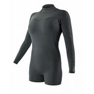 Body Glove Wetsuit Co Womens Smoothie Long Sleeve Springsuit, Gun, 7/8