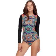 Body Glove Women's Standard Slay Paddle One Piece Swimsuit with Strappy Back Detail, Karma Print, Medium