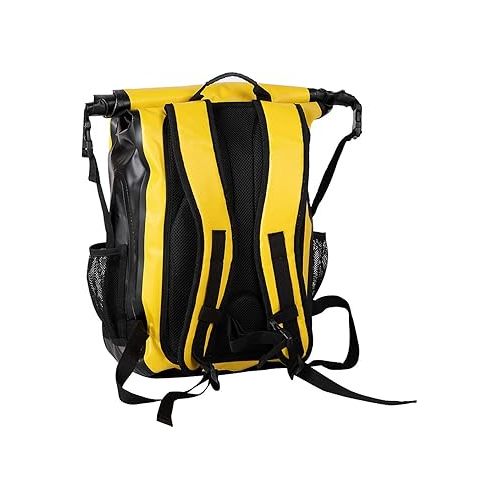  Body Glove Seaside Waterproof Floatable Backpack for Surfing, Kayaking, Hiking, Camping, Water Sports, Gym with Tablet/Laptop Sleeve,Yellow