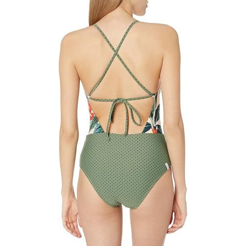  Body Glove Women's Standard Aura One Piece Swimsuit with Front Knot Detail