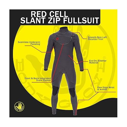  Body Glove Red Cell Slant Zip 4/3MM