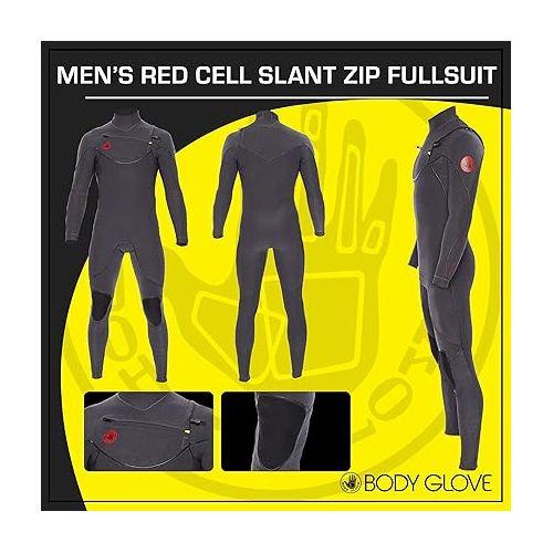  Body Glove Red Cell Slant Zip 4/3MM