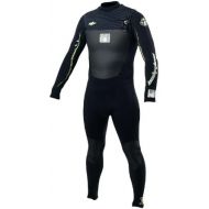 Body Glove Mens 4/3mm CT Slant Zip Fullsuit Wetsuit, Black, Large