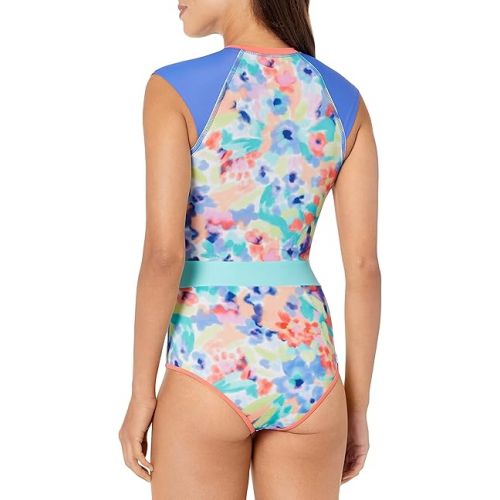  Body Glove Women's Standard Stand Up Zip Front Paddle One Piece Swimsuit with UPF 50+, Available in Sizes Xs, S, M, L, XL