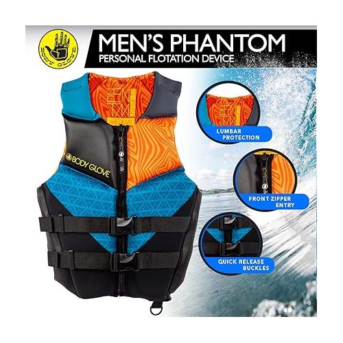  Body Glove Men’s Phantom USCGA Life Jacket PFD