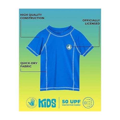  Body Glove Boys' Rash Guard Shirt - UPF 50+ Quick Dry Sun and Sand Protection Swim Shirt - Swimwear for Kids (5-14)