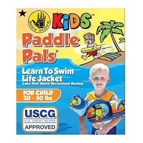  Body Glove Paddle Pals Life Jacket - The Safest Patented U.S. Coast Guard Approved Kids Swim Vest 33-55 LBS