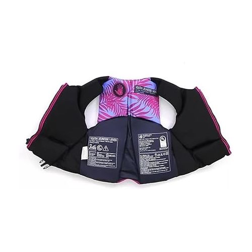  Body Glove Girls USCG Approved Life Jacket Vest Palm Purple (55-88lbs)