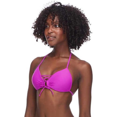  Body+Glove Body Glove Womens Smoothies Baby Love Solid Molded Cup Push Up Triangle Bikini Top Swimsuit