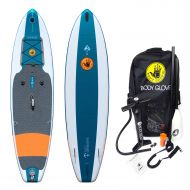 Body Glove Mariner Inflatable Stand Up Paddle Board, Emerald/Orange,11