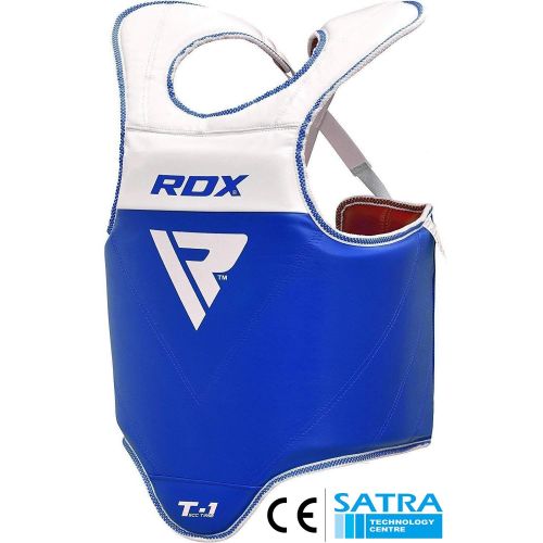  RDX TKD Chest Guard Boxing MMA Body Protector WTF Reversible Martial Arts Taekwondo Rib Shield Armour Training Kickboxing Target