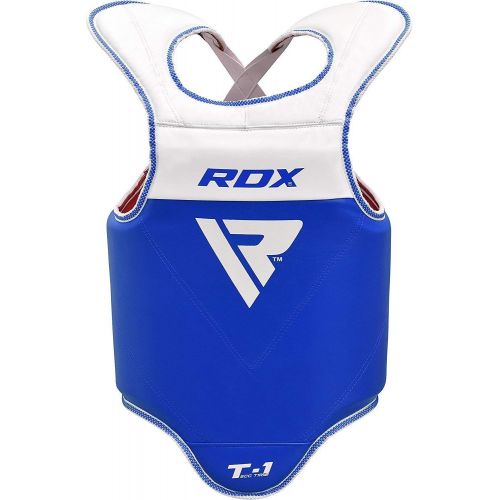  RDX TKD Chest Guard Boxing MMA Body Protector WTF Reversible Martial Arts Taekwondo Rib Shield Armour Training Kickboxing Target