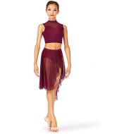 Body Wrappers Child Asymmetrical Dance Skirt,NL1110