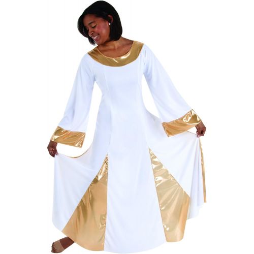  Body Wrappers 0575 Girls Praise Dance Metallic Robe