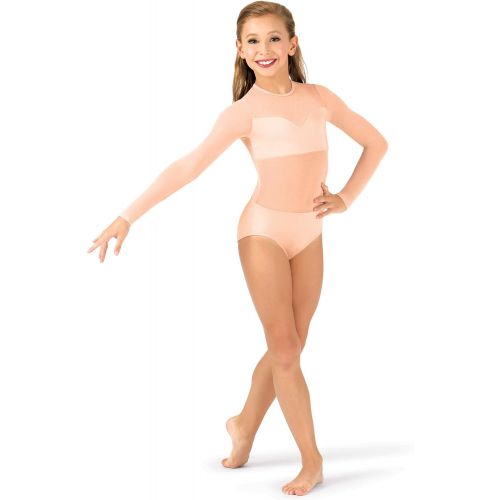  Body Wrappers Child Sweetheart Long Sleeve Leotard NL100