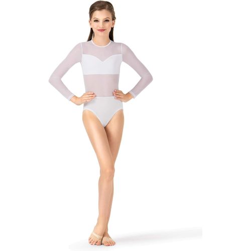  Body Wrappers Child Sweetheart Long Sleeve Leotard NL100