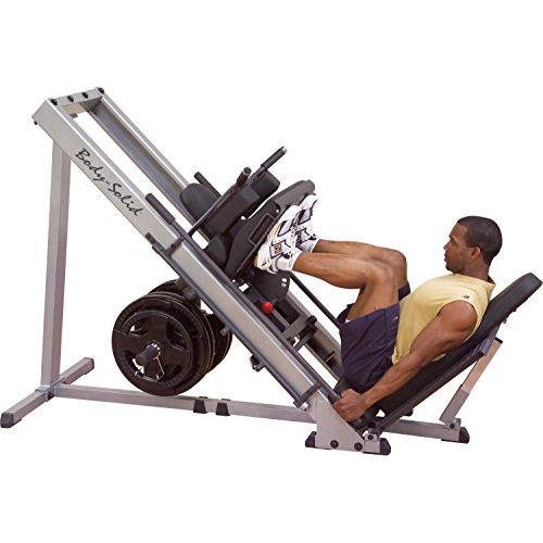  Body-Solid GLPH1100 Leg Press and Hack Squat Machine for Weight Training, Home and Commercial Gym