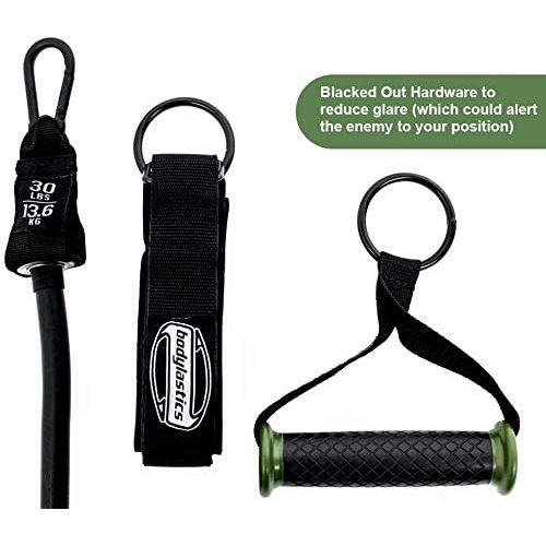  Bodylastics Patented Anti-SNAP Combat Ready Warrior Edition Resistance Band Sets Come with 6 or 8 Exercise Tubes, Heavy Duty Components, a Small Anywhere Anchor, a Bag and a User B