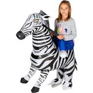 Bodysocks Inflatable Zebra Fancy Dress Costume