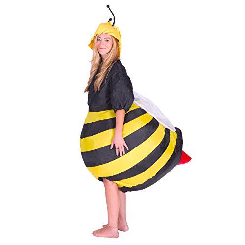  할로윈 용품Bodysocks Fancy Dress Bumble Bee Inflatable Costume for Adults (One Size)