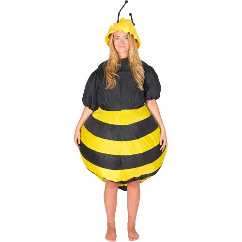  할로윈 용품Bodysocks Fancy Dress Bumble Bee Inflatable Costume for Adults (One Size)