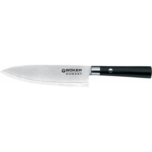  Boeker Boker 130410DAM Damascus Paring Knife with 3 34 in. Blade, Black